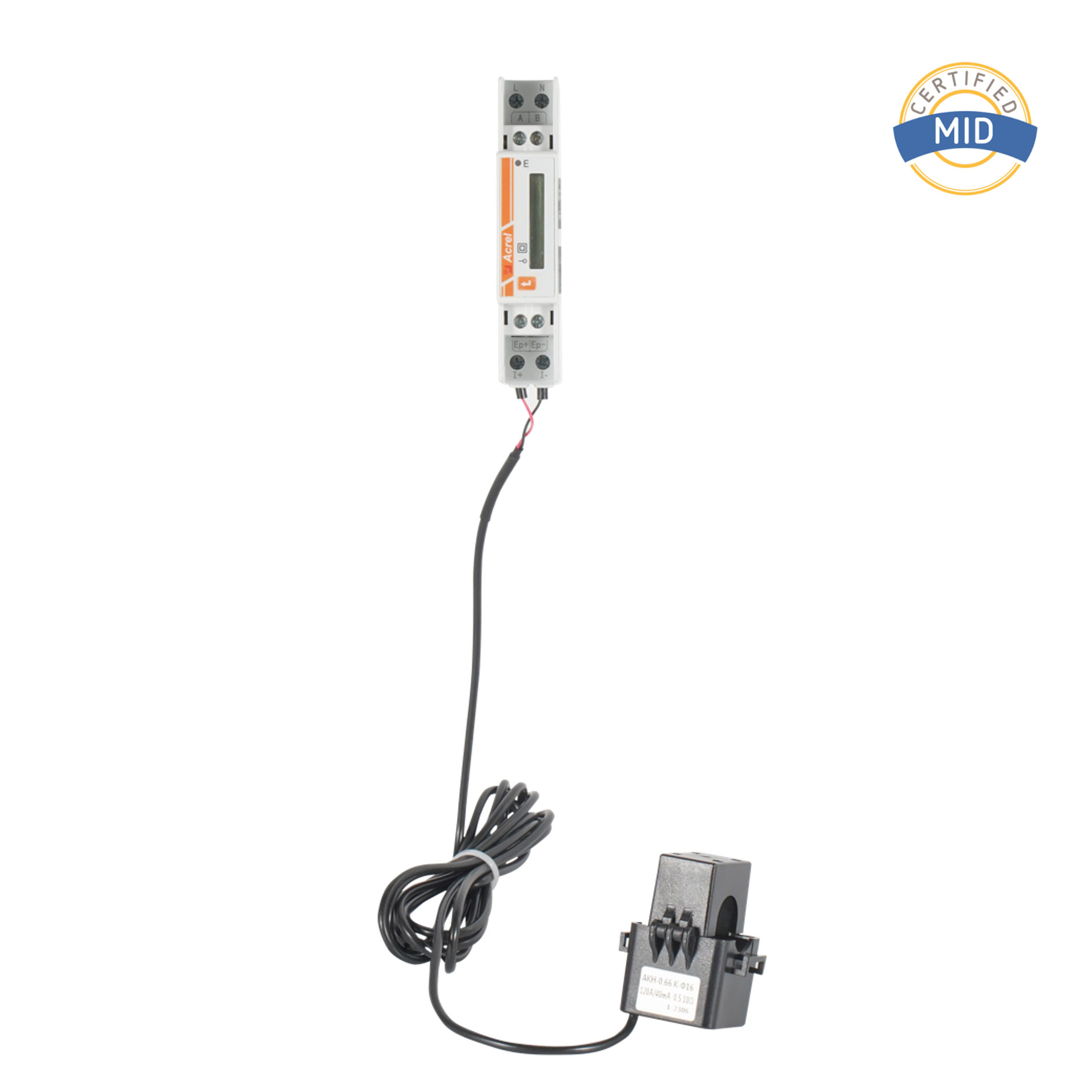 MID certificirani AC jednofazni mjerač energije s vanjskim CT-om