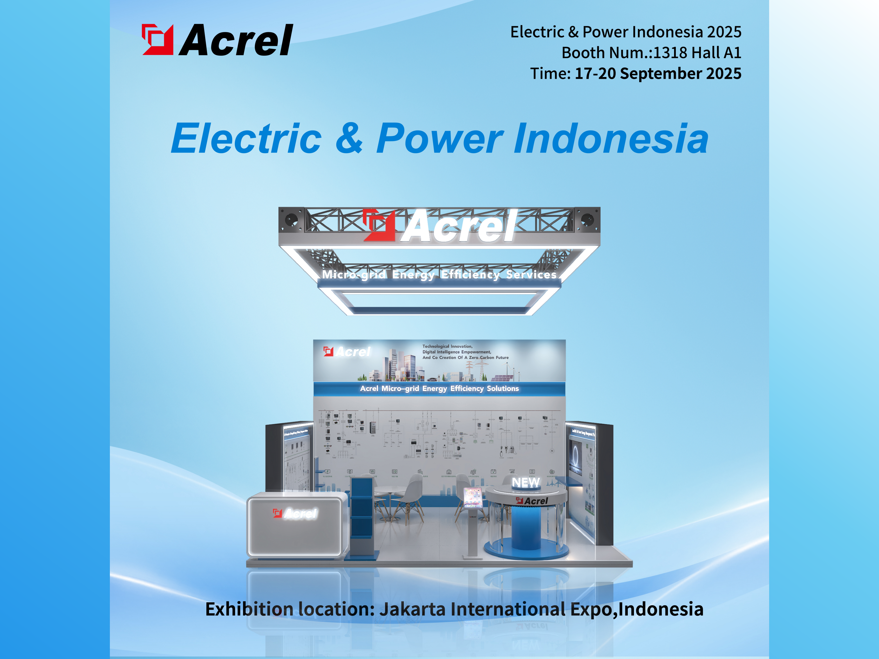 Acrel predstavlja napredna rješenja za upravljanje energijom na sajmu Electric & Power Indonesia 2025